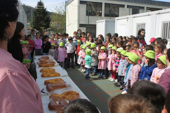 Alunos em festejos