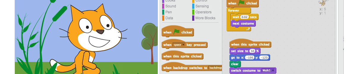 Ambiente de programação Scratch