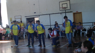 Jogando boccia